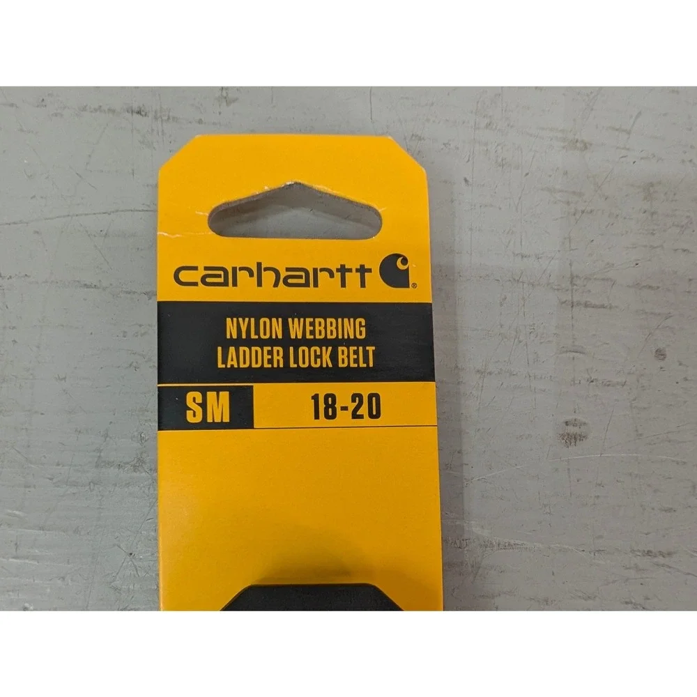 Carhartt Kids Yukon Nylon Webbing Ladder Lock Belt Brown WB5661 Small 18-20 NWT